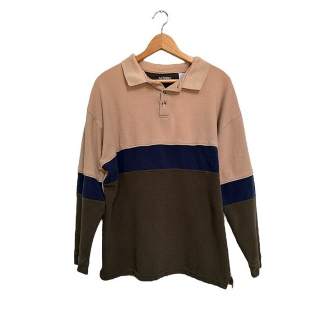 AZ SPORT Vintage Men’s Pullover Heavy Long-Sleeve Size Large